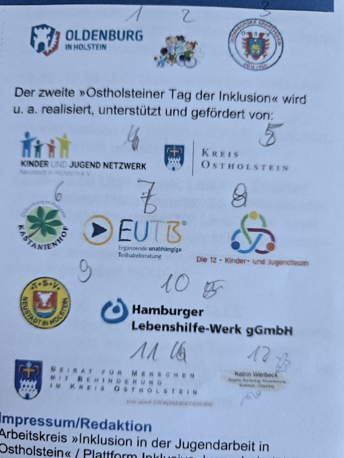 Logos der ermöglicher und Veranstalter