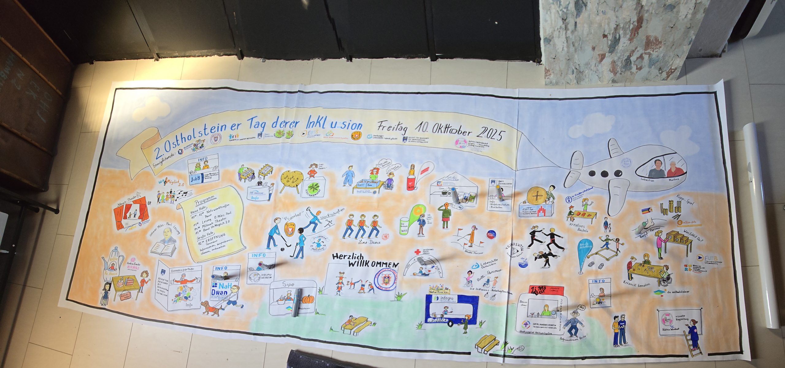 Der Hintergrund entsteht