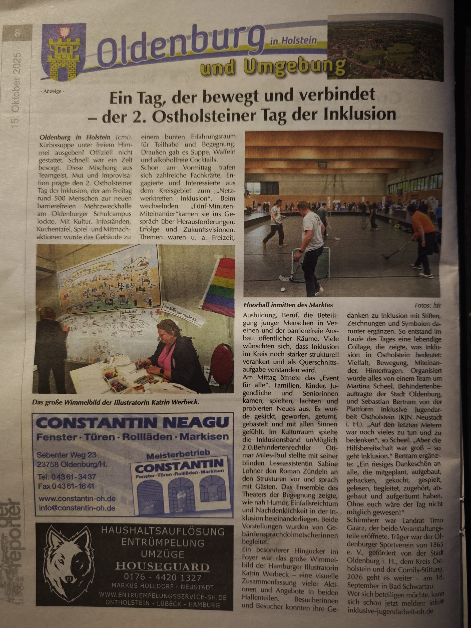 Presseartikel zum Tag der Inklusion